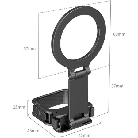 SmallRig 6004 - adapter z mocowaniem magnetycznym do DJI Osmo Pocket 4 / 3 - wymiary